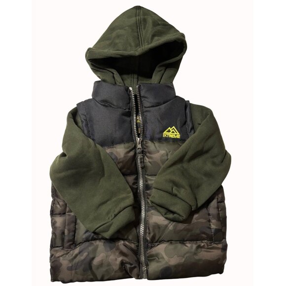 iXtreme Boys Midweight Camo Vest & Jacket 2fer Size 2T 100% Polyester Camouflage - Picture 9 of 15